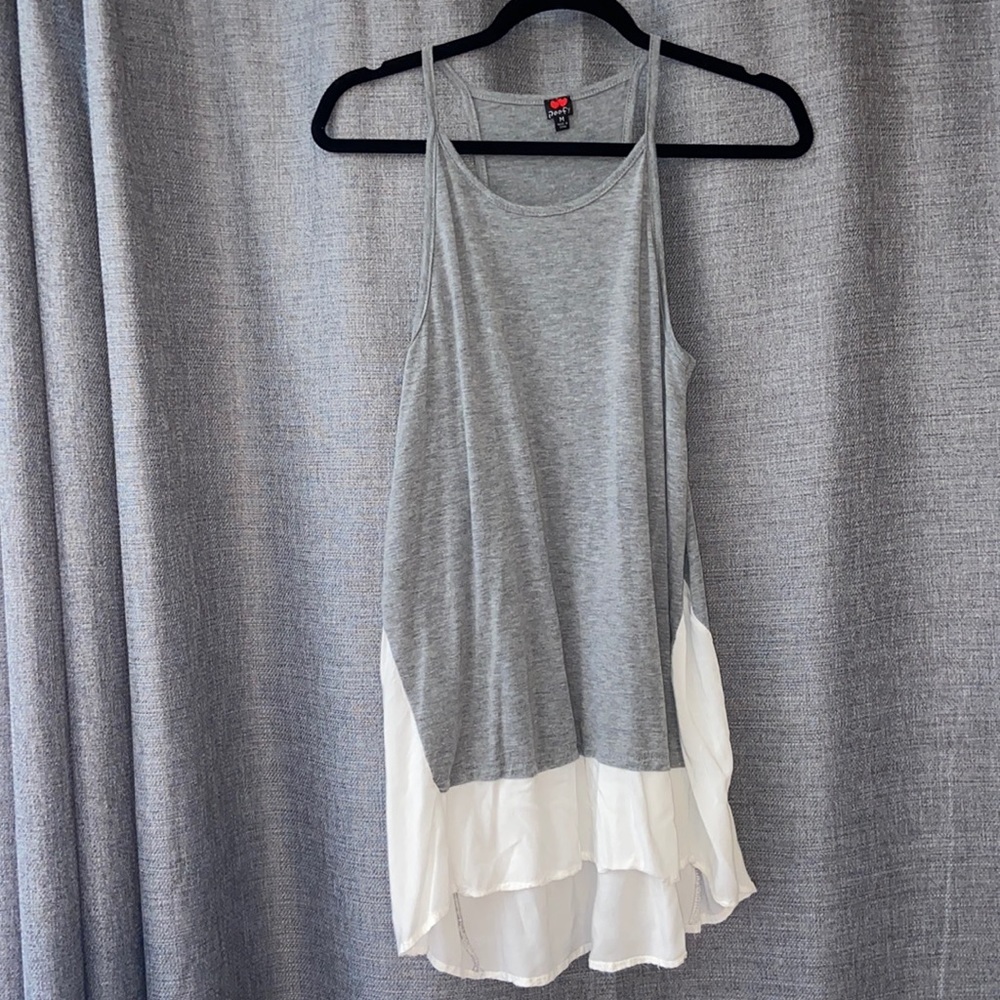 Long tunic style tank top